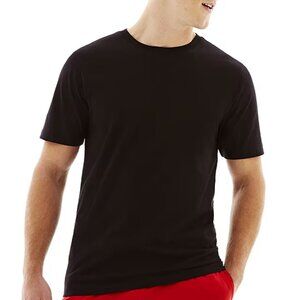 NWT Xersion Xtreme Cotton Mens Crew Neck Short Sleeve T-Shirt, Black, Large